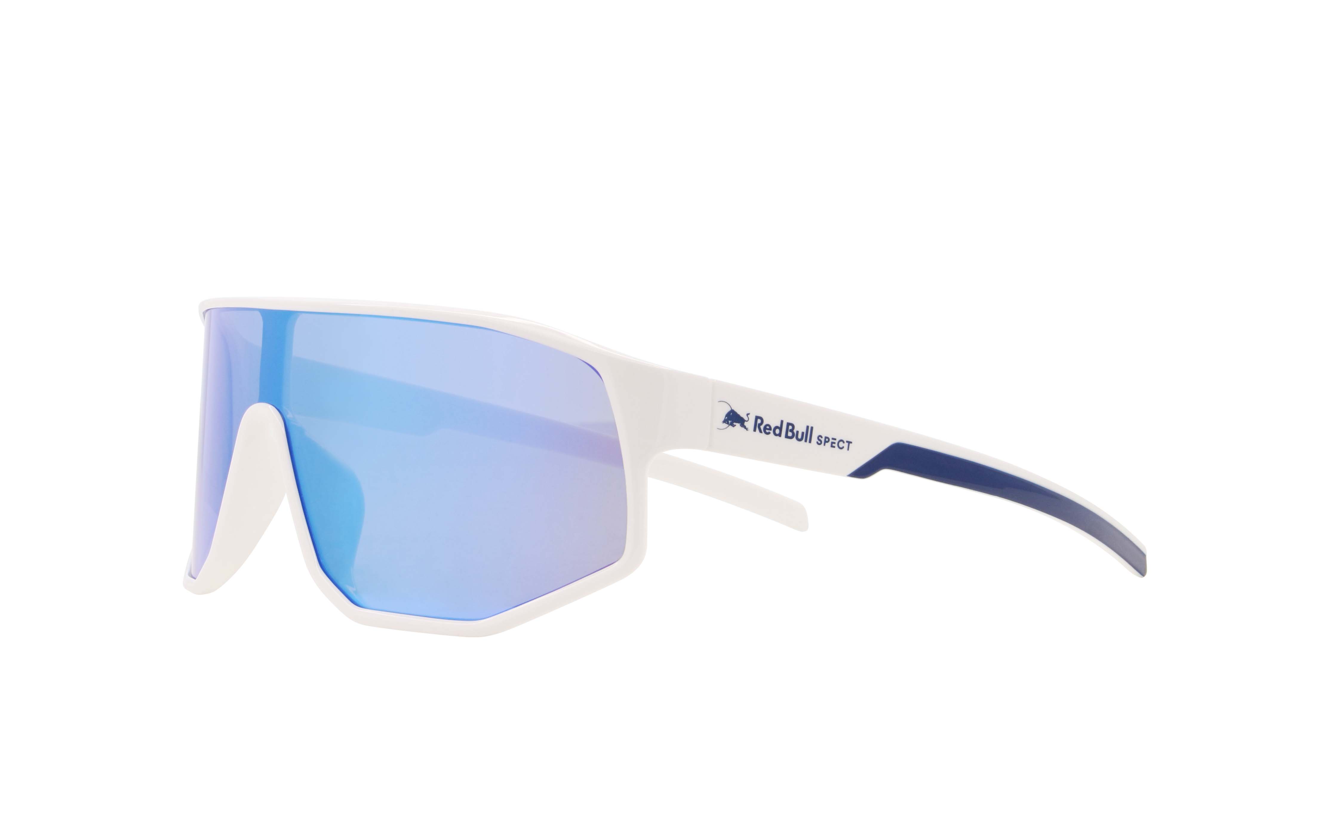 Red Bull Spect sluneční brýle DASH bílé s modrým sklem