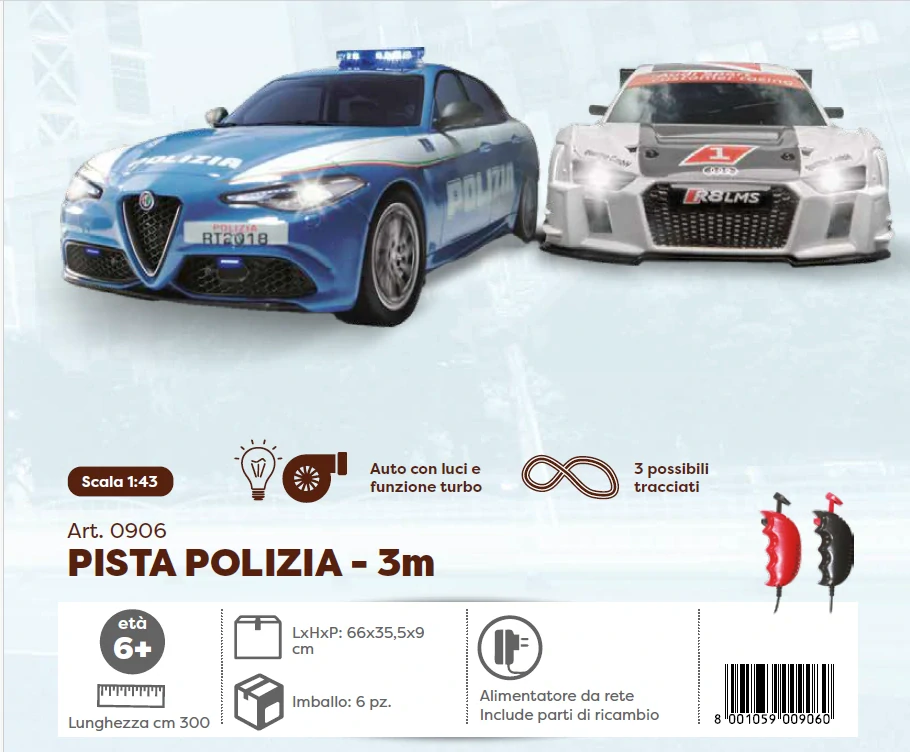 Autodráha PISTA Alfa Romeo Polizia - Audi 1:43