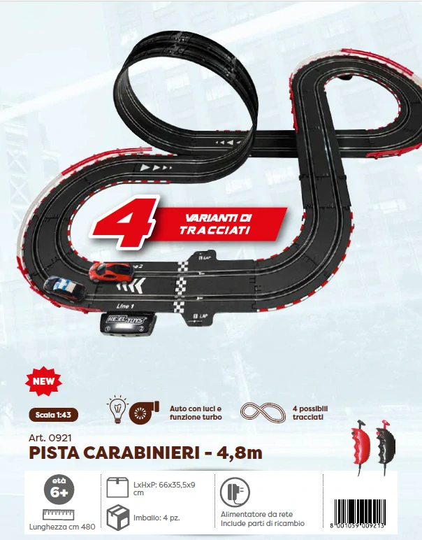 Autodráha PISTA Alfa Romeo Carabinier - Bugatti 1:43
