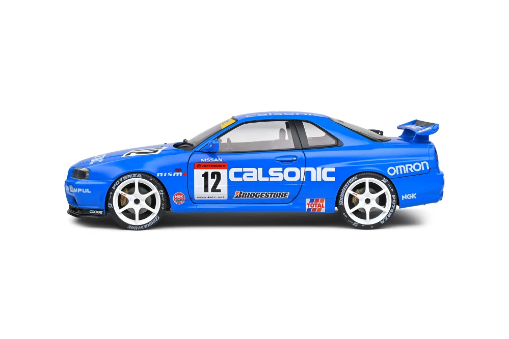 Model Solido Nissan GT-R R34 Calsonic 2000 1:18