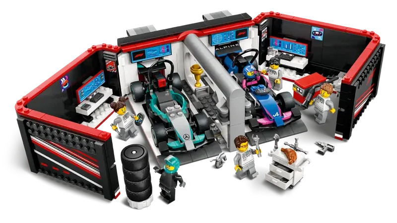 LEGO stavebnice Alpine/Mercedes - garáž Formule 1 - edice city
