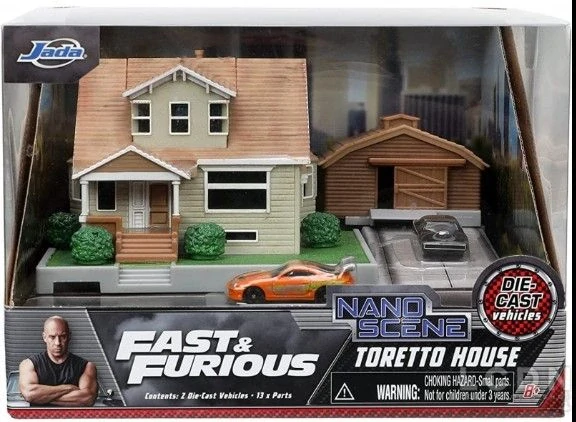 Diorama - Rychle a Zběsile Toyota Supra - Dodge Charger 1:50