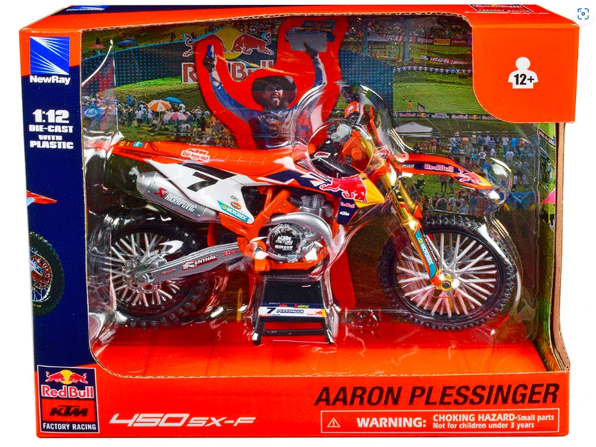 Model motocyklu KTM Red Bull 450 SX-F Aaron Plessinger 1:12