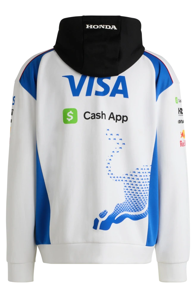 Týmová mikina Visa Cash APP RB s logy sponzorů