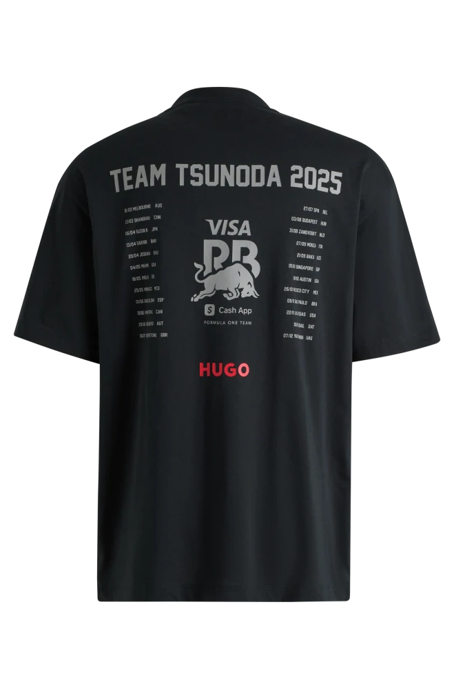 Fanouškovské tričko HUGO - Visa Cash App RB s motivem Yuki Tsunoda