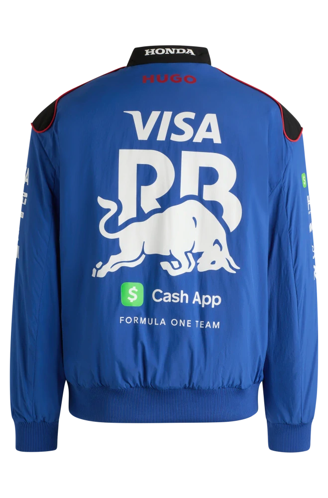 Týmová bunda Visa Cash APP RB s logy sponzorů