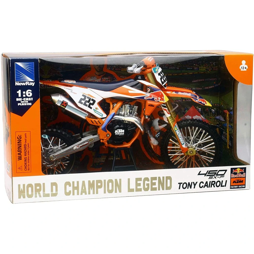 Model motocyklu KTM SX 450 S-F Antonio Cairoli Legend  1:6