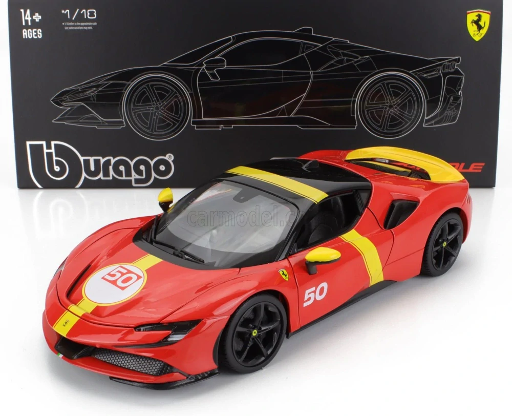 Model Ferrari SF90 Stradale Le Mans - edice deluxe 1:18