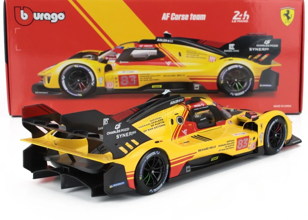 Model BBurago Ferrari 499P NR.83 Le Mans 2024 1:18 AF Corse