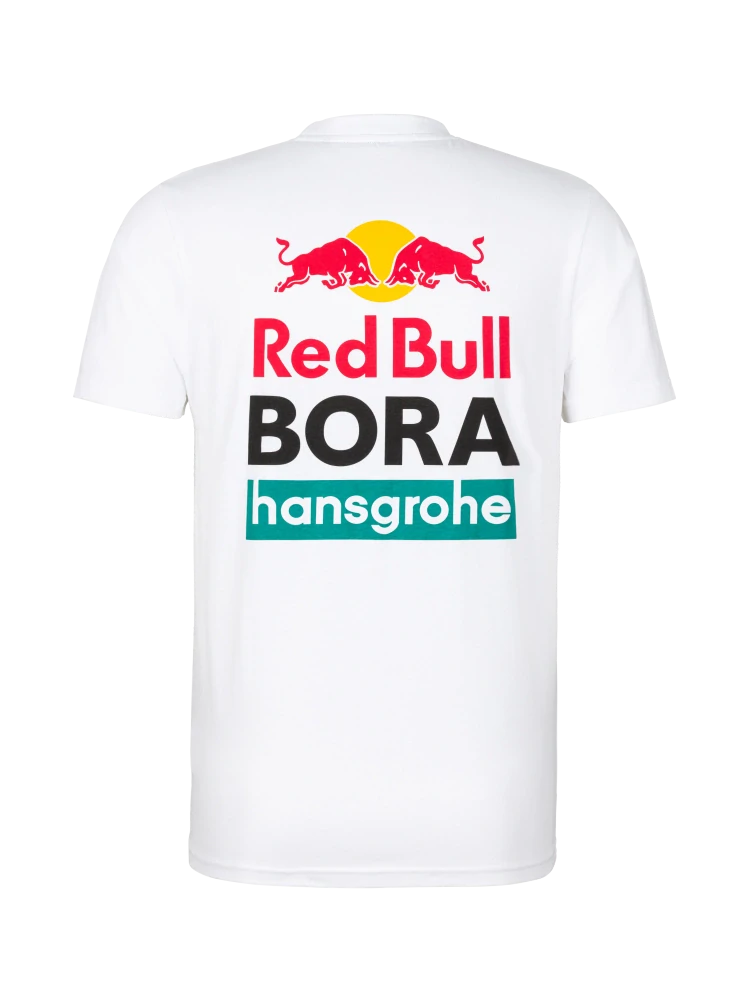 Fanouškovské tričko Red Bull Bora Hansgrohe bílé s logem - XS