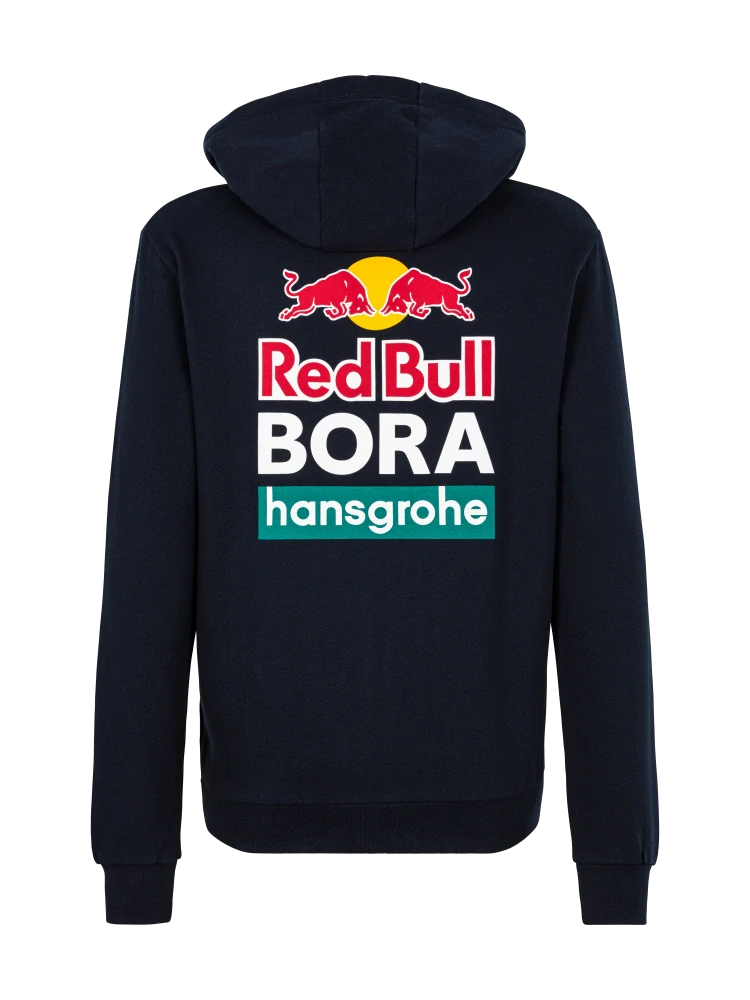 Fanouškovská mikina Red Bull Bora Hansgrohe tmavě modrá s logem - L