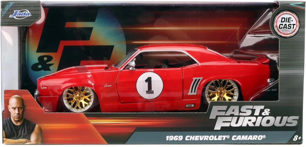 Model Rychle a Zběsile Chevrolet Camaro #1 1:24 červené