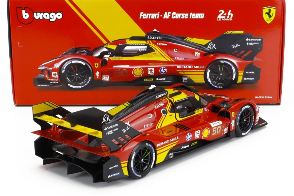 Model BBurago Ferrari 499P NR. 50 Winner Le Mans 2024 1:18