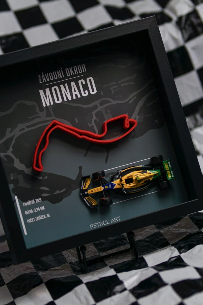 3D obraz PETROL ART - Lando Norris - Monaco
