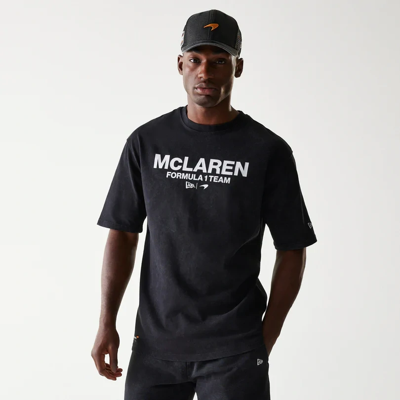Volnočasové tričko McLaren F1 NE wordmark černé - L