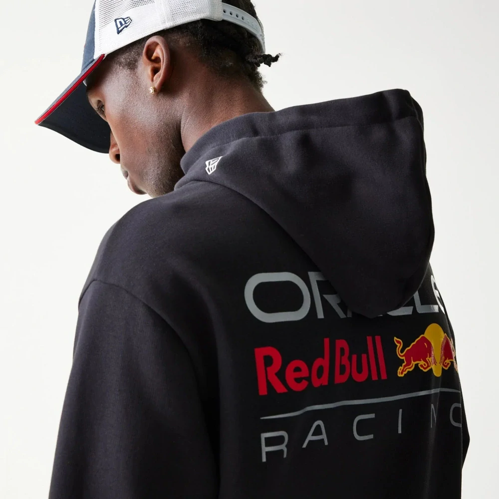 Volnočasová mikina Oracle Red Bull Racing NE GRPHC tmavě modrá - oversize