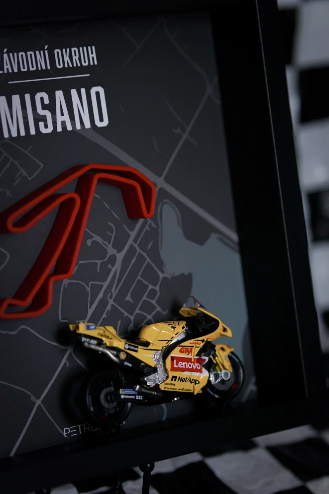 3D obraz PETROL ART - Francesco Bagnaia - Misano