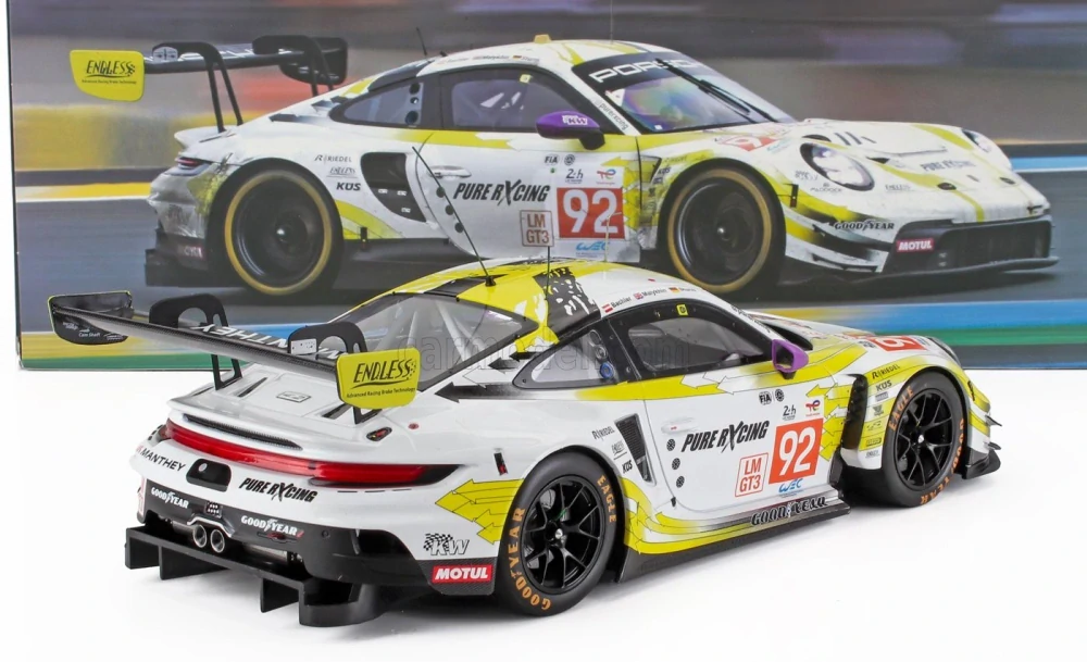 Model IXO Porsche 911 GT3 R #92 Bachler/Malykhin/Sturm 24H Le Mans 2024  1:18