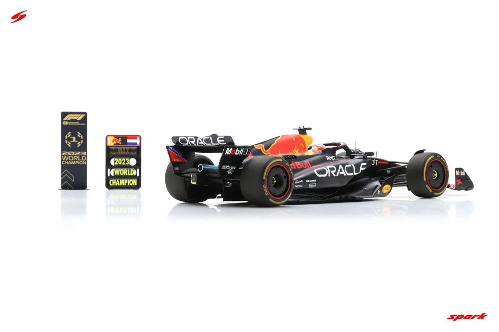 Model Spark Oracle Red Bull Racing RB19 Max Verstappen 1:12 Qatar GP 2023