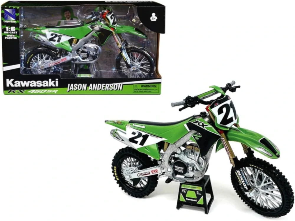 Model motocyklu Kawasaki KX 450 SR JASON ANDERSON 1:12