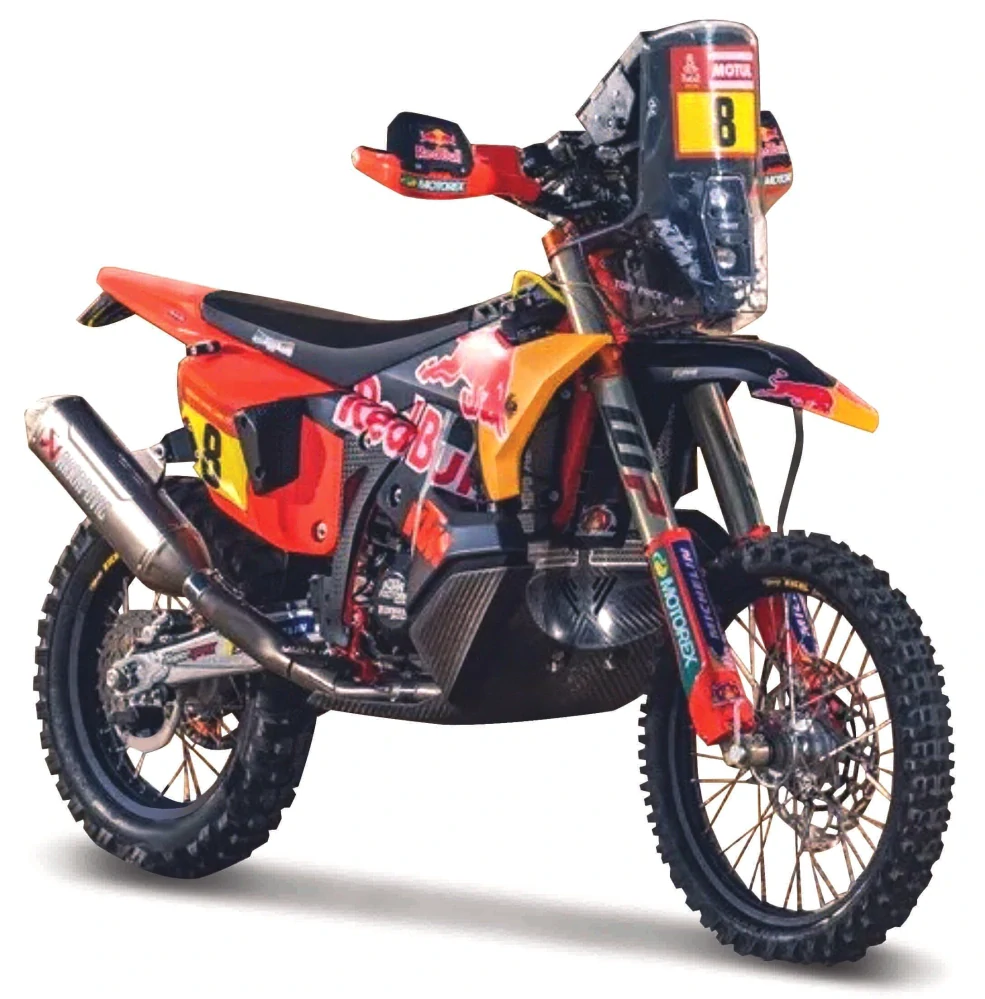 Model motocyklu Red Bull KTM 450 Rally Dakar 2024 Toby Price nr.8 1:6