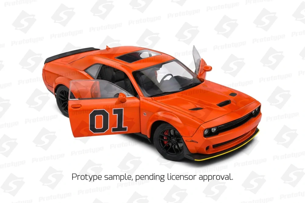 Model Solido Dodge Challenger R/T Scat Pack Widebody #01 Hazzard Tribute 2023 1:18