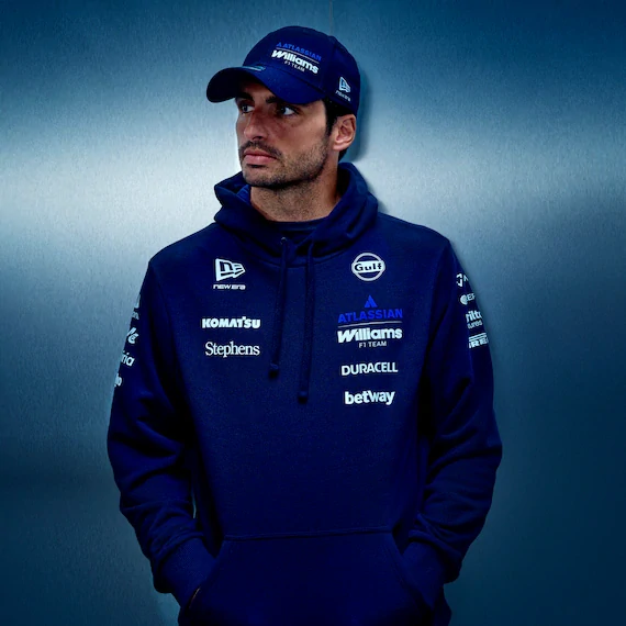 Mikina s kapucí Williams F1 Team s logy sponzorů - týmová edice - XL