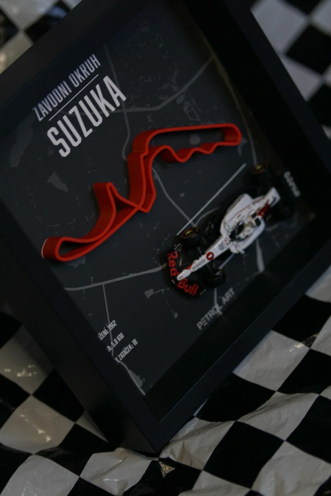 3D obraz PETROL ART - Max Verstappen - Suzuka 