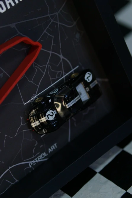 3D obraz PETROL ART Ford GT40 MK II - Bruce Mclaren - Le Mans