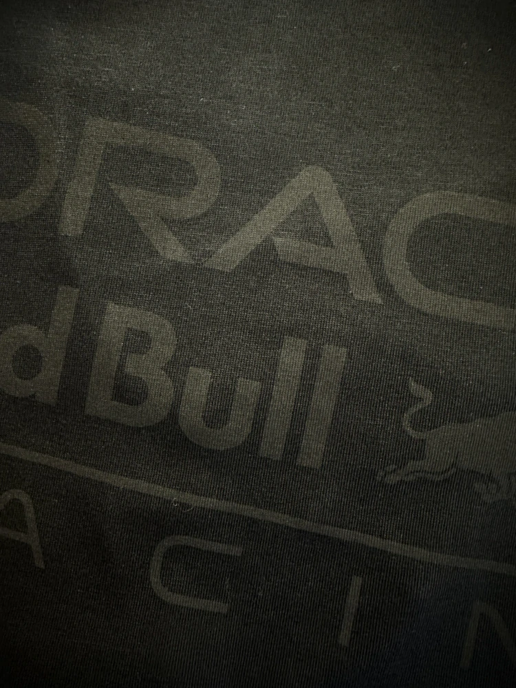 Tričko Oracle Red Bul Racing edice TONAL černé s logem