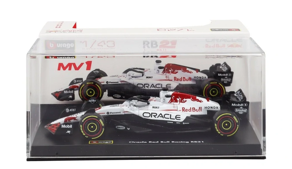 Model Red Bull F1 RB21 BBurago #1 Max Verstappen Winner Japan GP 2025 signature 1:43