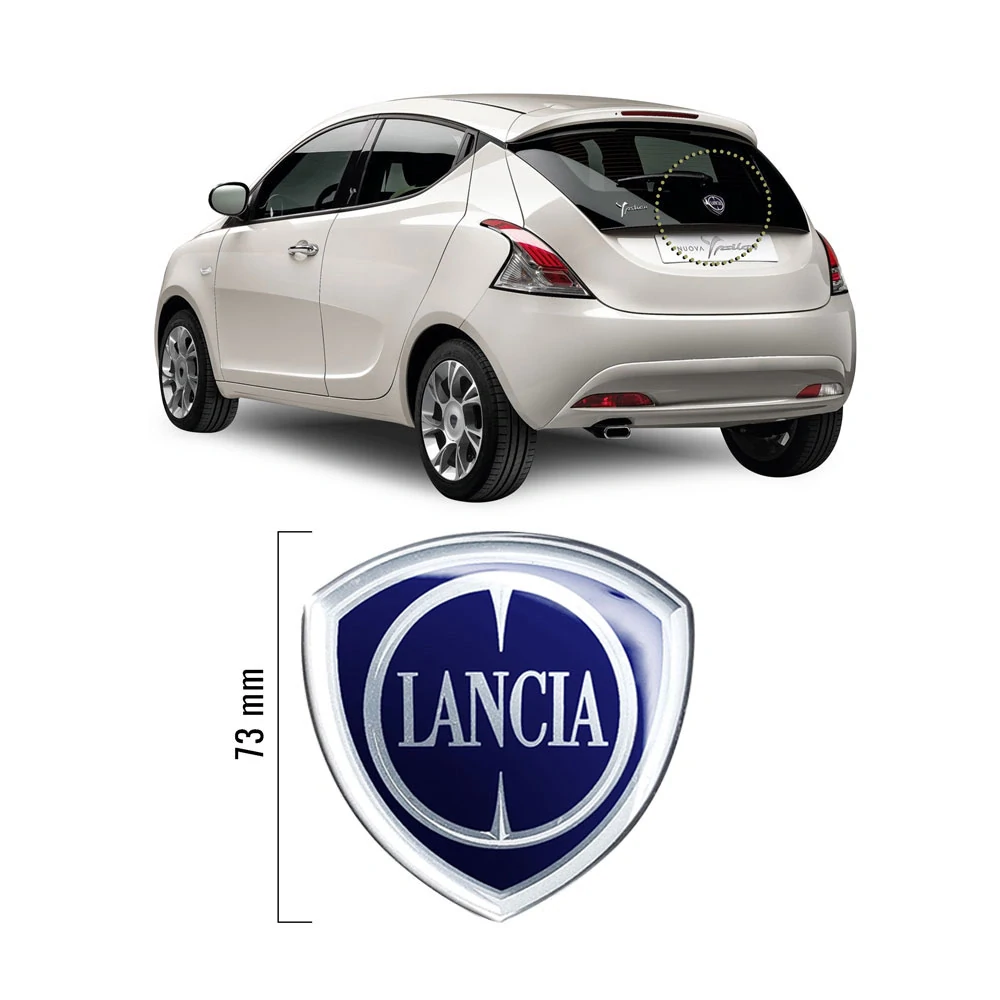 Lancia samolepka 3D LOGO na zadní dveře