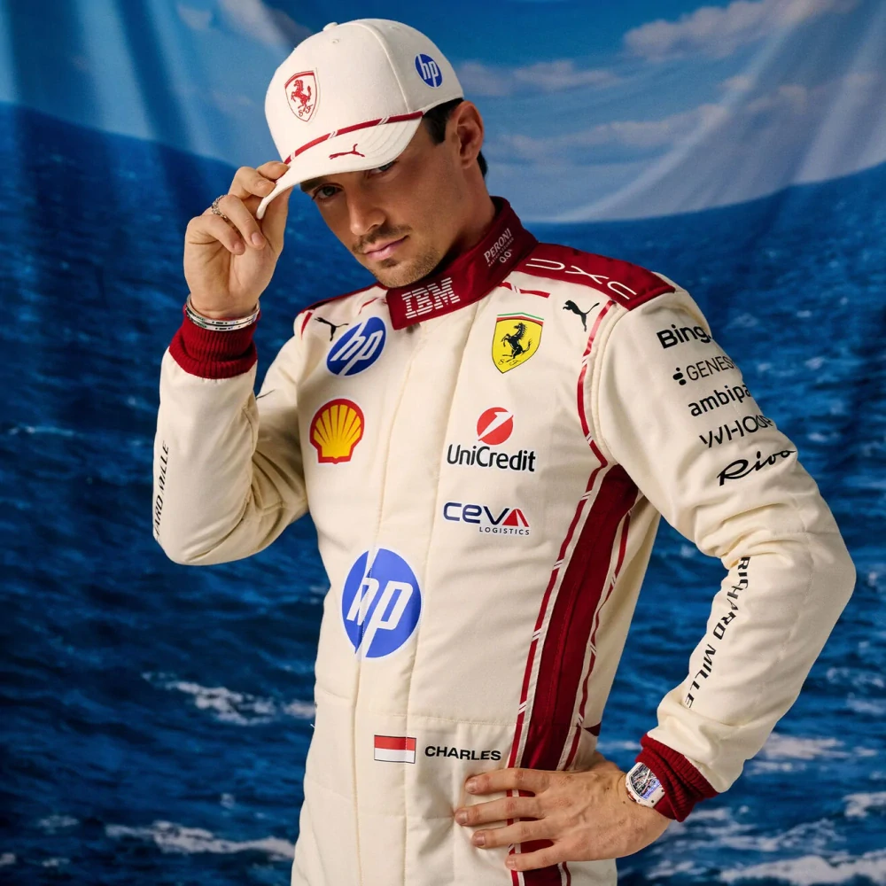 Kšiltovka Charles Leclerc Scuderia Ferrari F1 x Puma - edice MONACO 2026