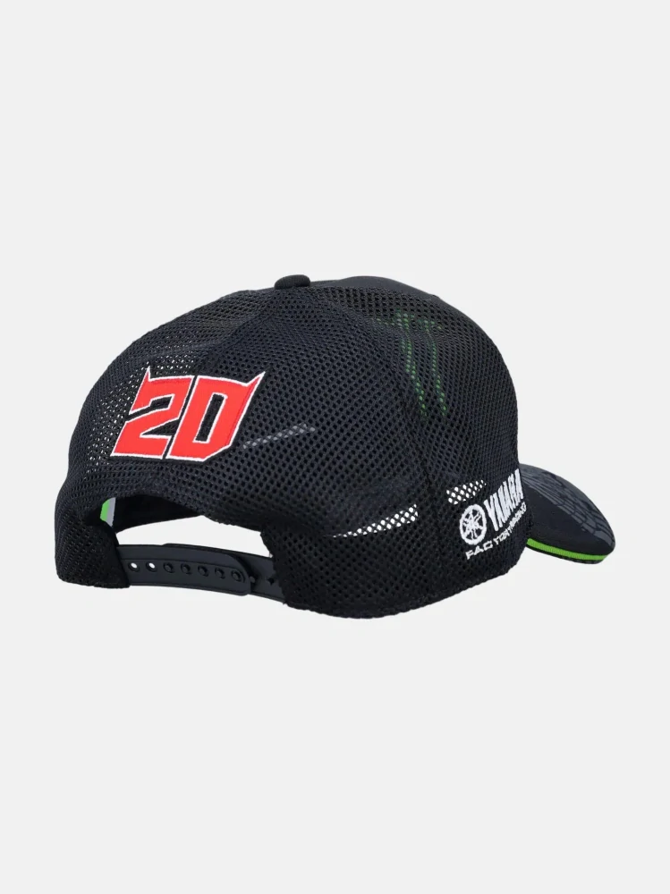 Sponzorská kšiltovka Fabio Quartararo - Monster Energy se zahnutým kšiltem