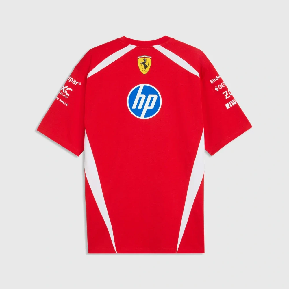 Tričko Scuderia Ferrari F1 s logy sponzorů x Puma - DRIVER LECLERC edice - oversize