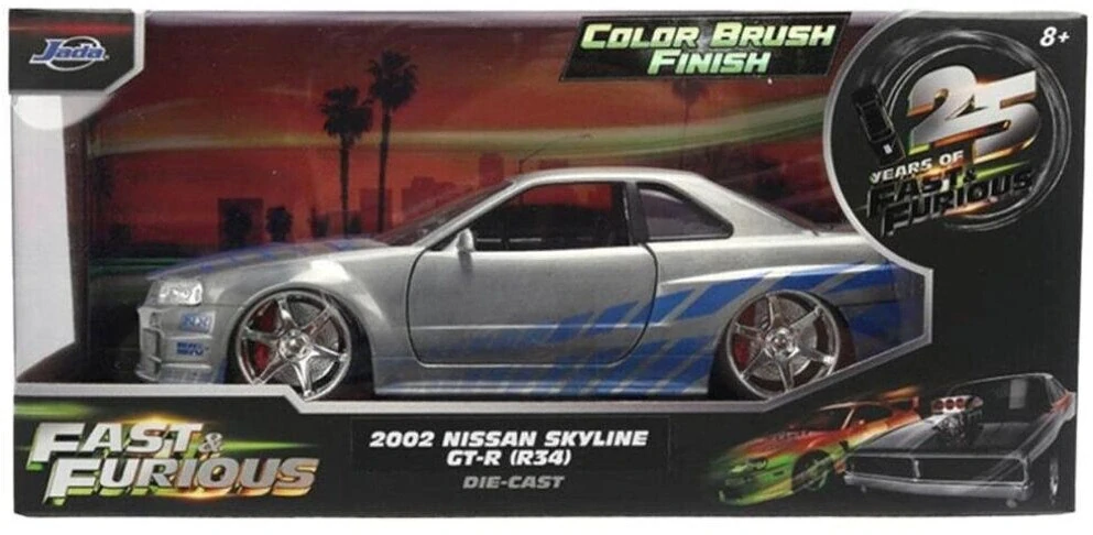 Model Rychle a zběsile Nissan Skyline GTR - Anniversary edition 1:24