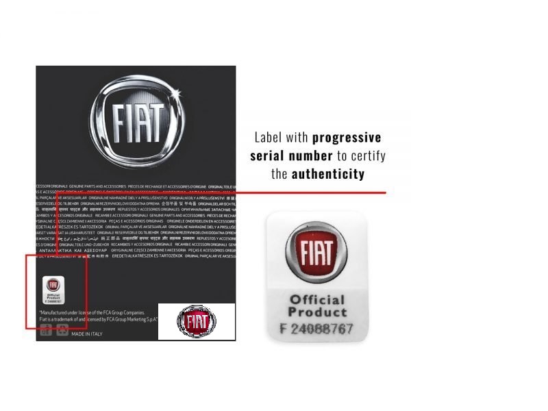 Fiat samolepka LOGO 3D