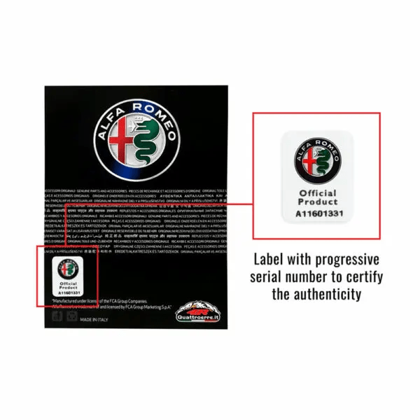Alfa Romeo velká samolepka nápis set 2 ks