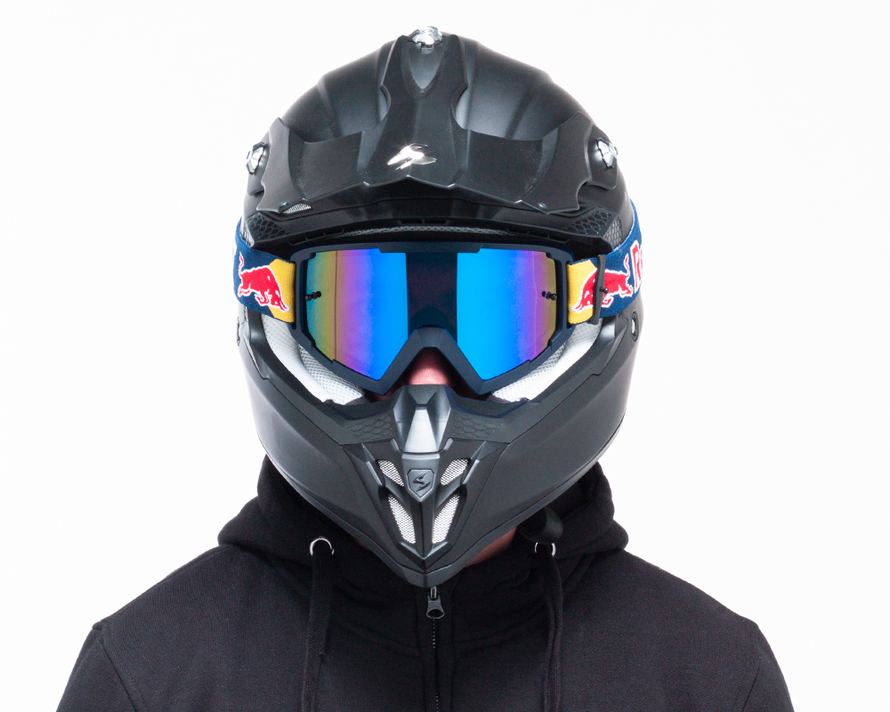 Red Bull Spect motokrosové brýle WHIP tmavě modré s modrým sklem