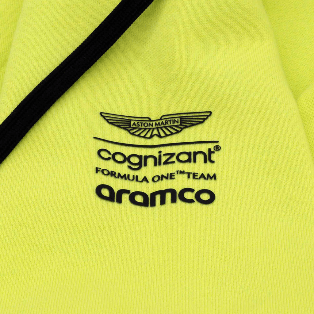 Mikina Fernando Alonso X Aston Martin volnočasová lime