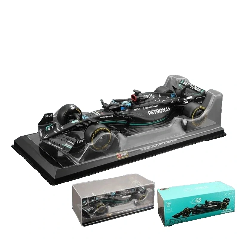 Model Mercedes AMG Petronas F1 W14 BBurago #63 George Russell 2023 1:24