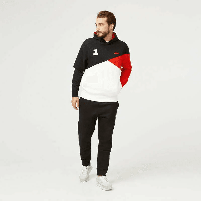F1 tech volnočasová mikina F1 s kapucí - XL