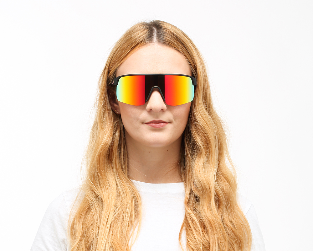 Red Bull Spect sluneční brýle DAKOTA černé s oranžovým sklem