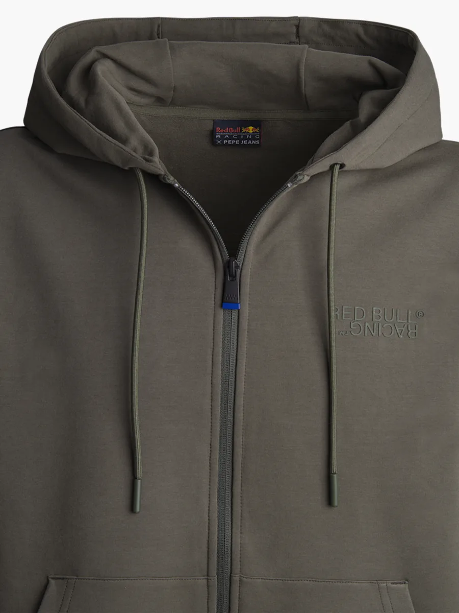 Mikina s kapucí Pepe Jeans - Red Bull Racing tmavě zelená - XXL