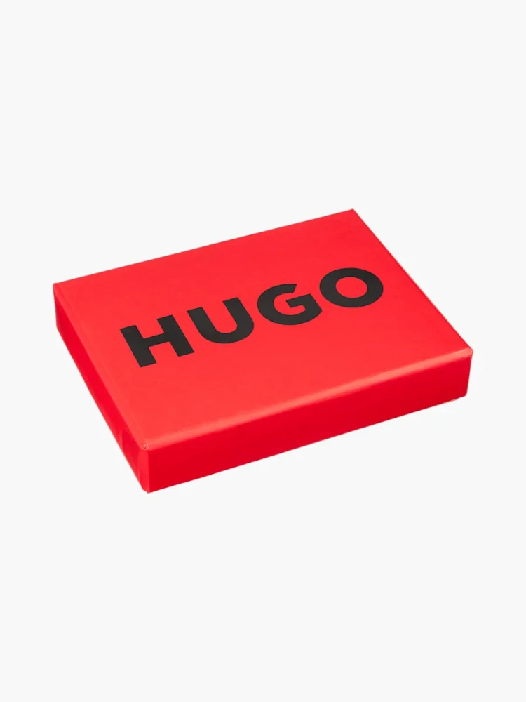 Kožené pouzdro na karty HUGO - Visa Cash App RB černé