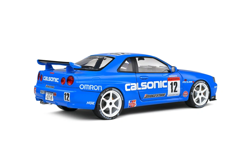 Model Solido Nissan GT-R R34 Calsonic 2000 1:18