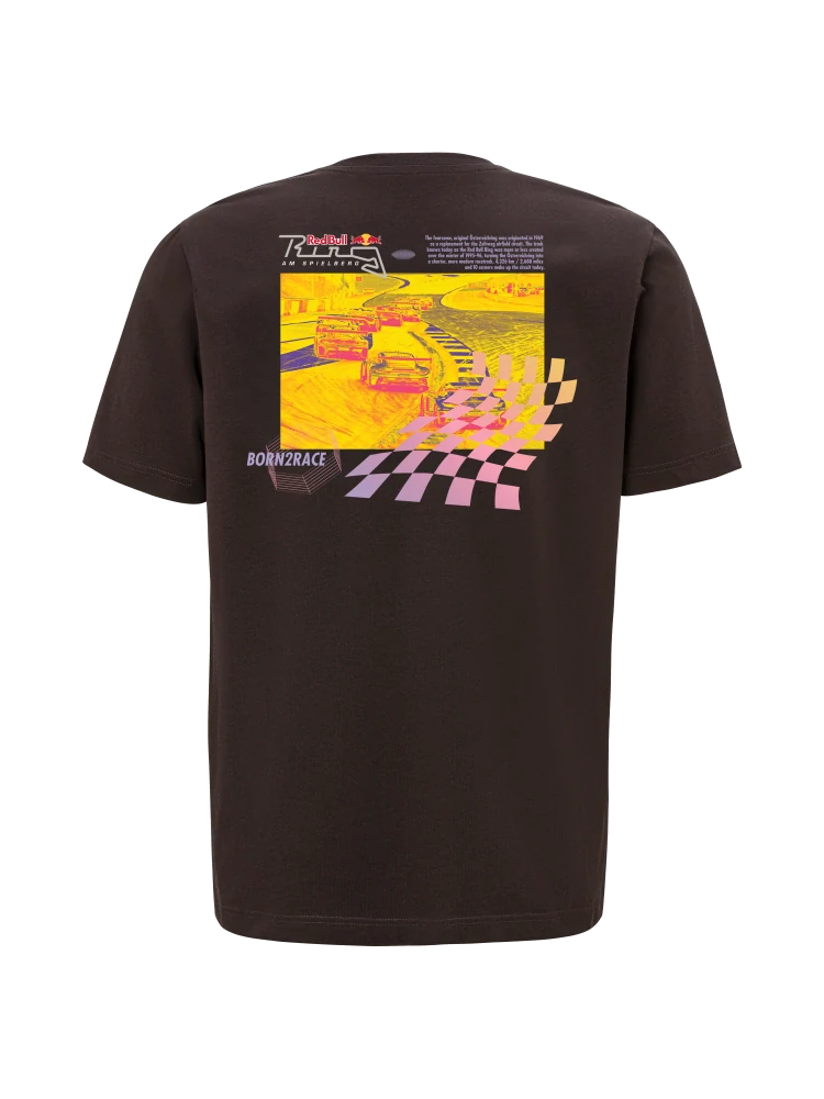 Fanouškovské tričko Red Bull Ring TRACK černé s motivem RRI - XL