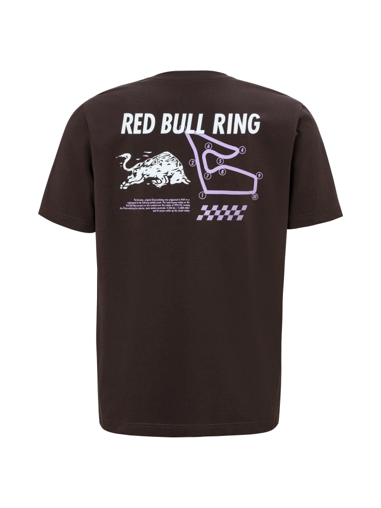 Fanouškovské tričko Red Bull Ring CIRCUIT černé s motivem RRI