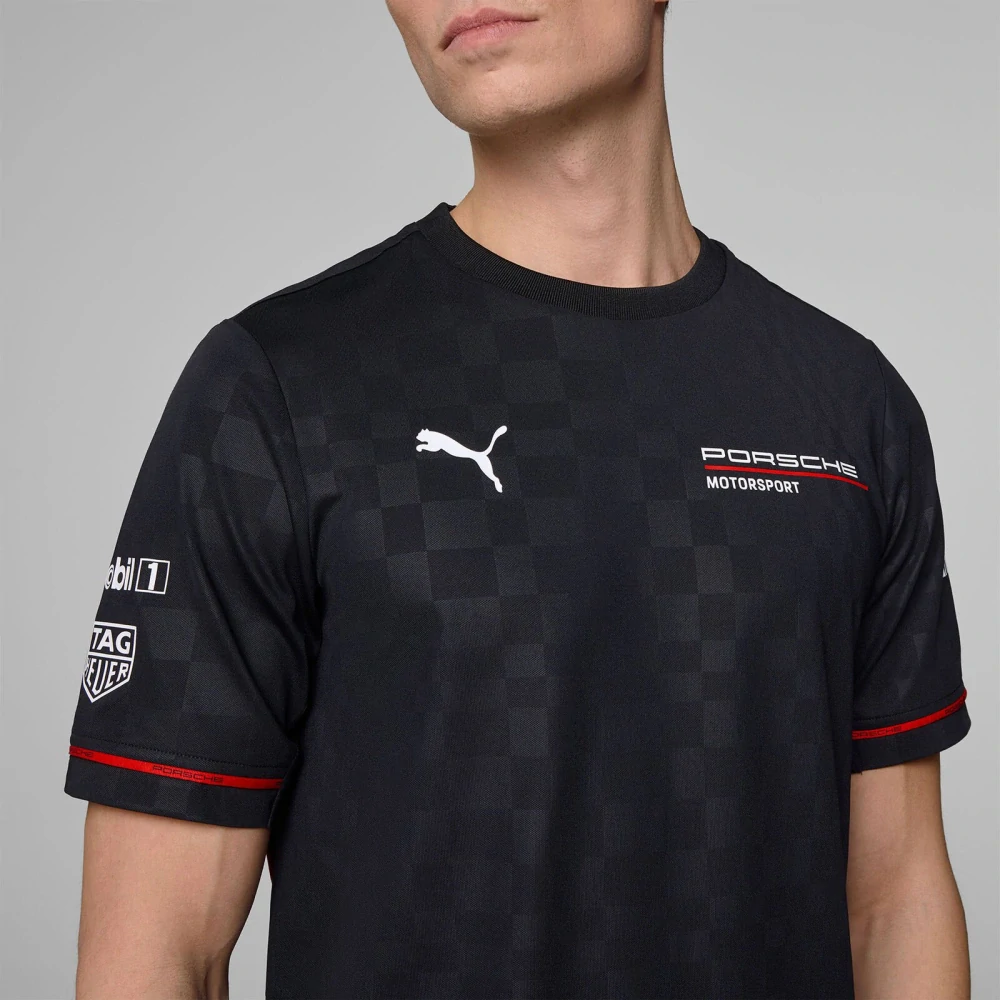 Týmové tričko Porsche Motorsport s logy sponzorů