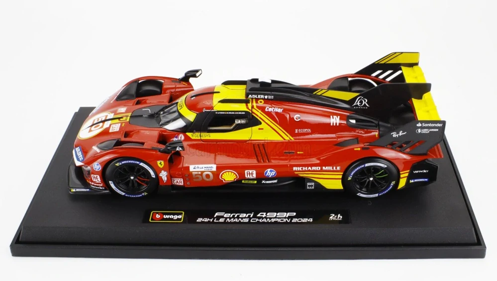 Model BBurago Ferrari 499P NR. 50 Winner Le Mans 2024 1:18